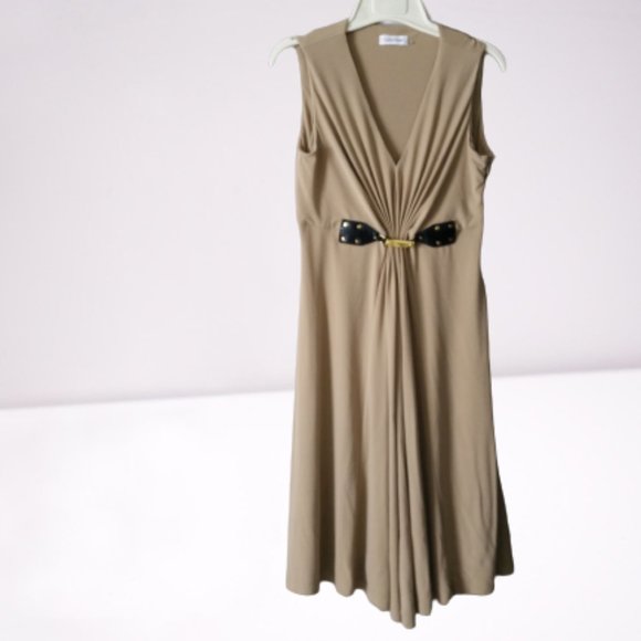 Calvin Klein Dresses & Skirts - Calvin Klein Size 4 Dress Brown Sleeveless Size 4